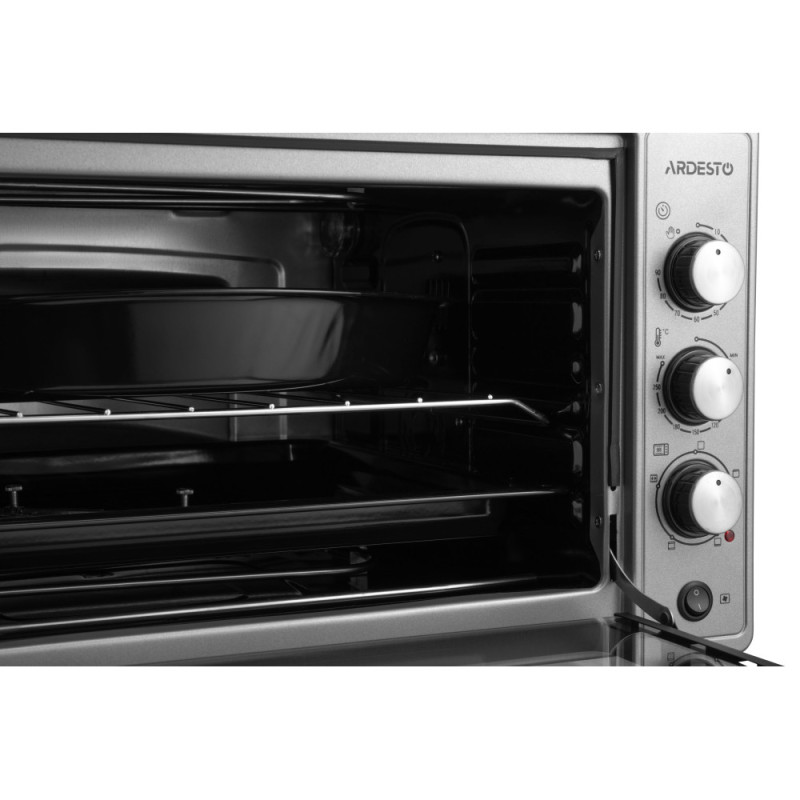ARDESTO Table oven 1700W, 52L, chrome resistance, timer, lamp, turbo fan, rotisserie, double glass, grey