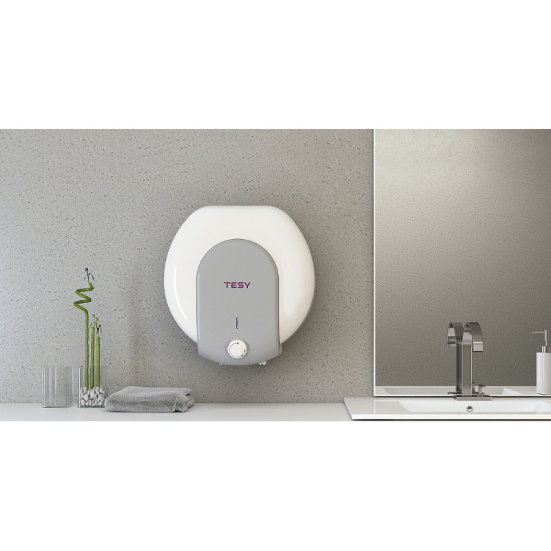 Tesy Electric water heater compact 15A GCA 1520 L52 RC, 15L, 2kW, mounting above the sink, mechanical control, A, white (304140)