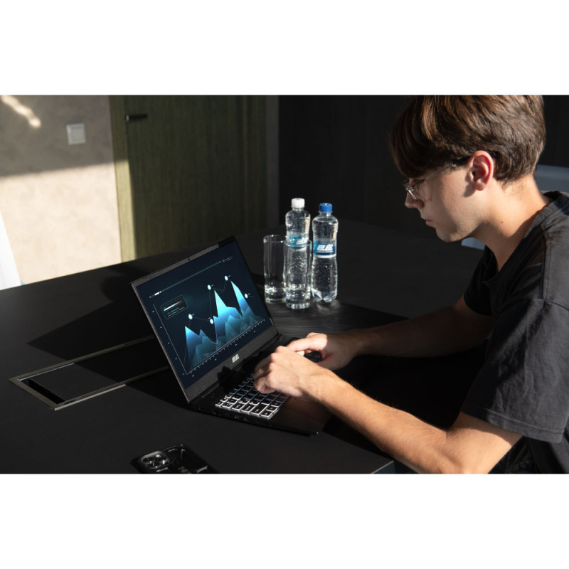 2E Ноутбук Imaginary 15.6" FHD IPS AG, Intel i3-1215U, 8GB, F512GB, UMA, DOS, Черный (NL57AU-15UA03)