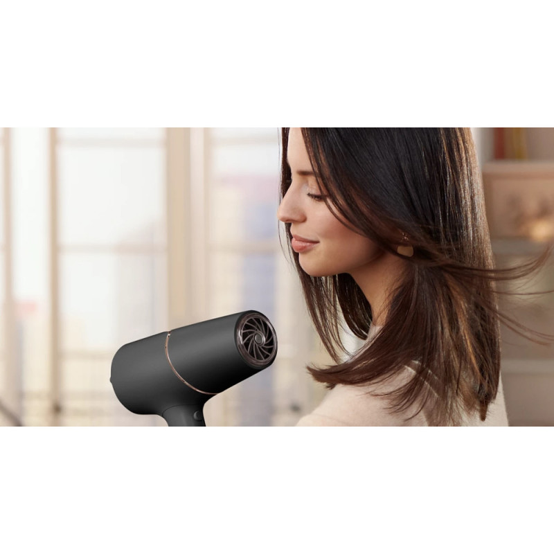 Philips hair dryer 5000 Series, 3W, 3 modes, diffuser, ionization, cold blowing, black (BHD538/30)