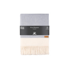 ARDESTO Blanket Leonardo Bianco, 140x200cm, 100% wool, blue (ART0503LB)