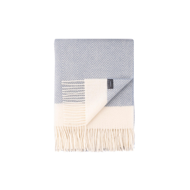 ARDESTO Blanket Leonardo Bianco, 140x200cm, 100% wool, blue (ART0503LB)