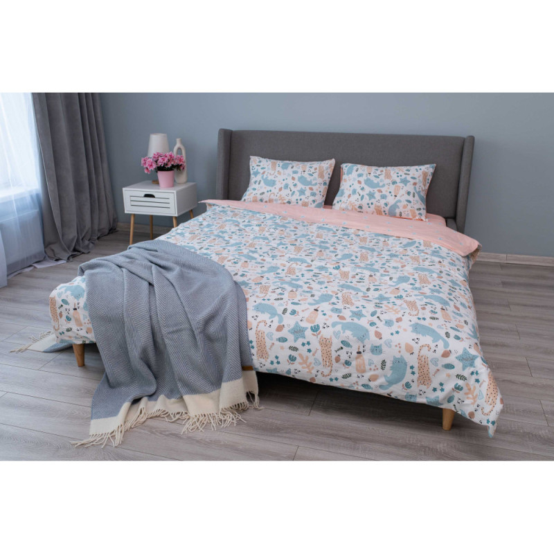ARDESTO Blanket Leonardo Bianco, 140x200cm, 100% wool, blue (ART0503LB)