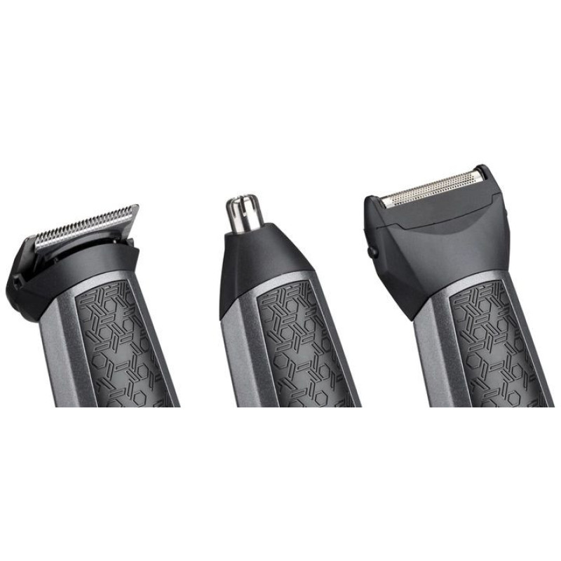 BaByliss Multi kit trimmer 10-in-1 face&beard, 10 attachments, grey (MT727E)