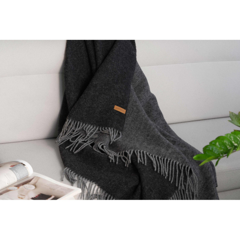 ARDESTO Blanket Leonardo Doubleface, 140x200cm, 100% wool, brown-beige (ART0401LD)