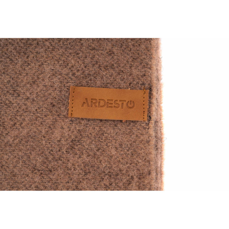 ARDESTO Blanket Leonardo Doubleface, 140x200cm, 100% wool, brown-beige (ART0401LD)