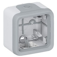 Legrand Plexo коробка накладного монтажу з мембранними сальниками 1 пост сірий (069651)