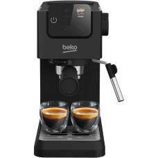 Beko Beko coffe maker caron 1.1L, ground, hand capuchino maker, cup warmer, auto recipe-2, display, black (CEP5302B)