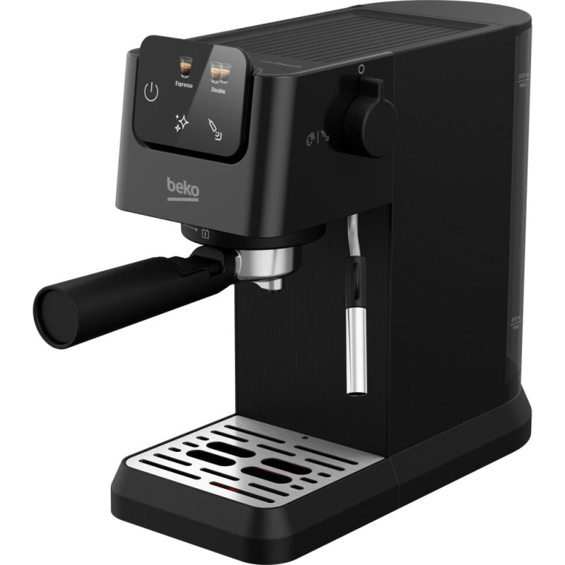 Beko Beko coffe maker caron 1.1L, ground, hand capuchino maker, cup warmer, auto recipe-2, display, black (CEP5302B)