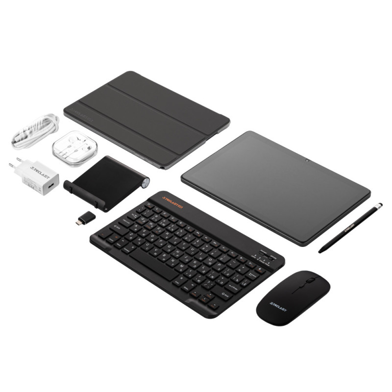 TECLAST Планшет P30T KIT 10,1" 4ГБ, 128ГБ, 6000мА•год, Android, сірий (6940709688212)