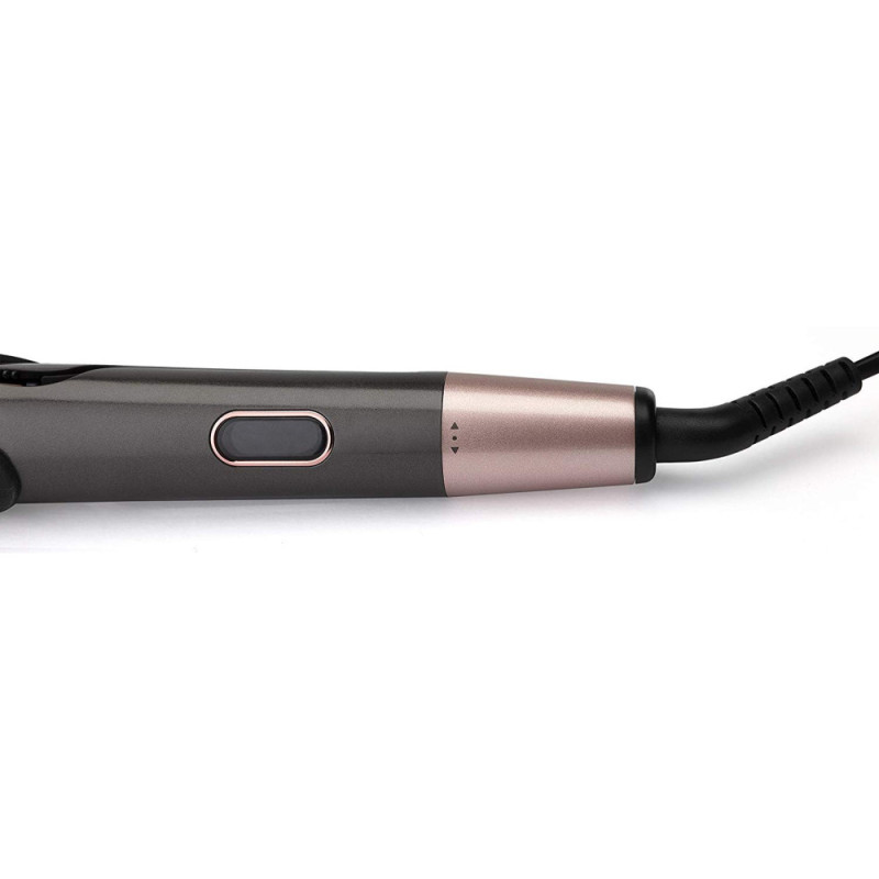 Remington Выпрямитель Curl&Straight Confidence, 47Вт, темп.режимов-5, 150-230С, дисплей, керамика, черный (S6606)