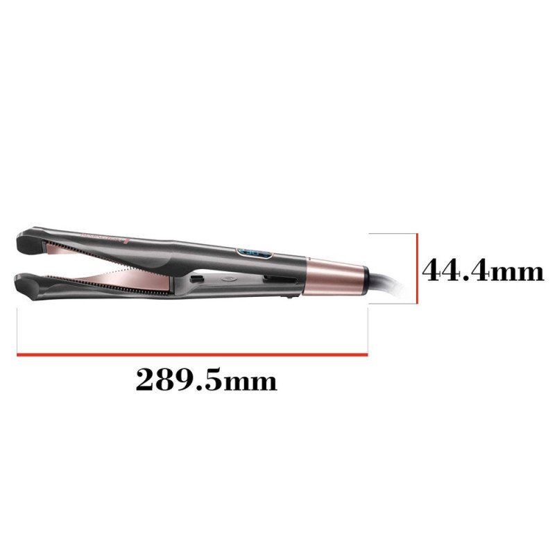 Remington Выпрямитель Curl&Straight Confidence, 47Вт, темп.режимов-5, 150-230С, дисплей, керамика, черный (S6606)