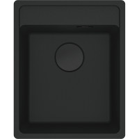 Franke Kitchen sink Maris, fragranite, rectang, no drainboard, 410х510х200mm, bowl - 1, built-in, MRG 610-37 TL, matt black (114.0699.230)