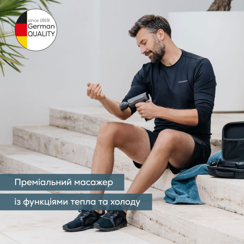 Beurer Масажер Beurer для тіла, літій- іонний акум., вага - 1,035кг, змінний чохол, чорний (MG_195_LE)