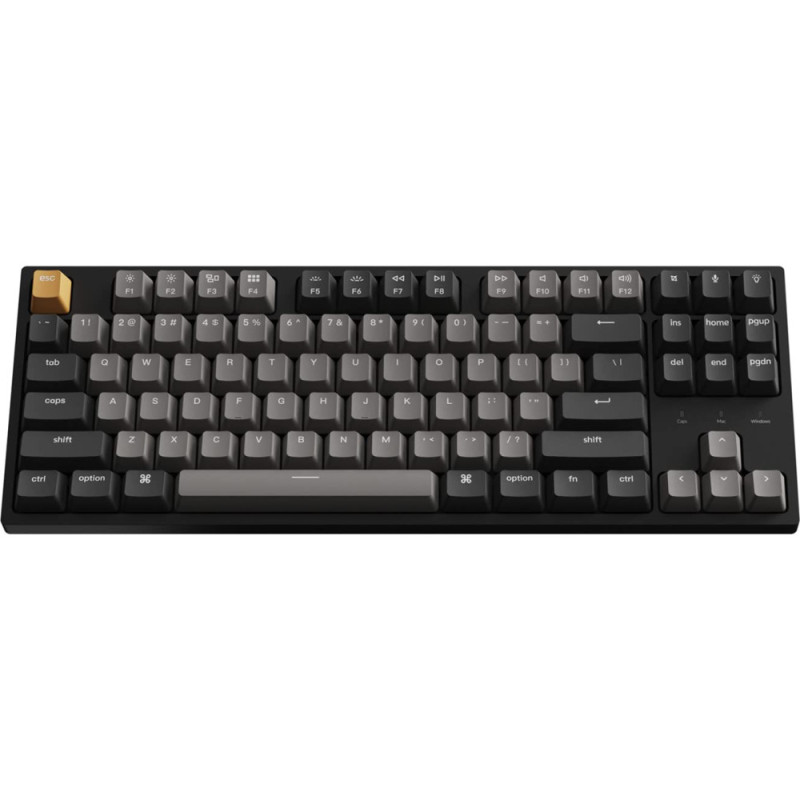 Keychron Клавіатура механічна C1 Pro 87Key, K pro Red, USB-A, QMK/VIA, Hot-swap, EN/UKR, RGB, чорний (C1PM1_KEYCHRON)