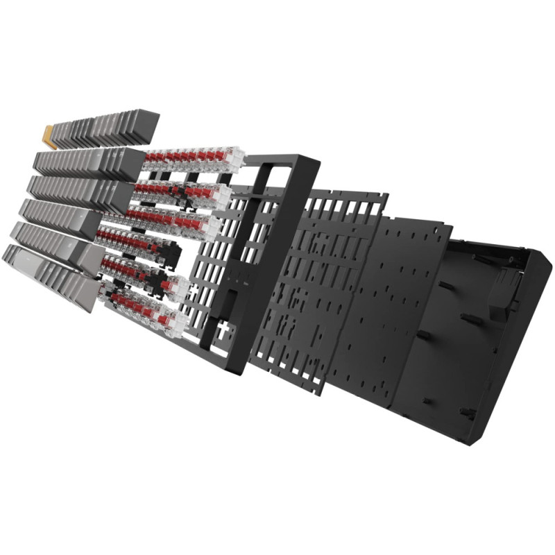 Keychron Клавіатура механічна C1 Pro 87Key, K pro Red, USB-A, QMK/VIA, Hot-swap, EN/UKR, RGB, чорний (C1PM1_KEYCHRON)