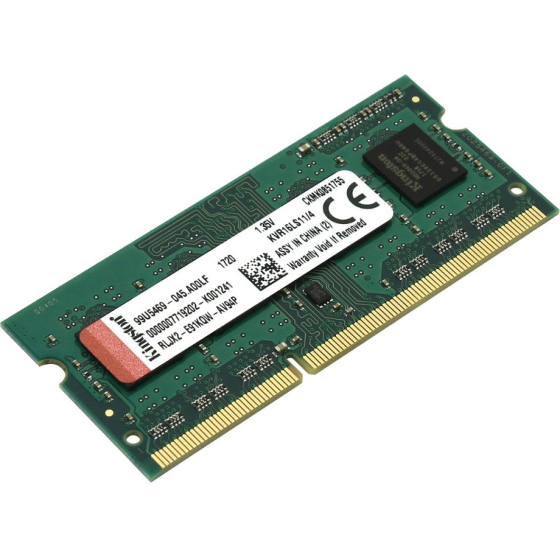 Kingston Memory DDR3 8GB 1600 1.35/1.5V (KVR16LS11/8WP)
