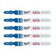 Milwaukee T123XF Bi-Meta jigsaw blade universal, tooth pitch 2.5mm x 91mm, 5 pcs (4932430142)