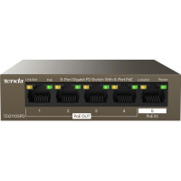 Tenda Комутатор TENDA TEG1105PD 5xGE (4xPoE PSE, 1xPoE PD), 30Вт, Некерований