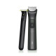 Philips Тример Philips Series 9000, для обличчя, голови, тіла, акум., насадок-19, OneBlade в компл., сталь, сірий (MG9556/15)