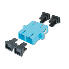 Digitus DIGITUS FO Coupler, Duplex, SC to SC, MM OM3, Aqua ceramic sleeve, polymer housing, incl. screws (DN-96005-2)