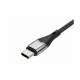 Дата кабель USB-C to USB-C 1.5m 5A 100W Quick Charge magnetic black BeCover (714555)