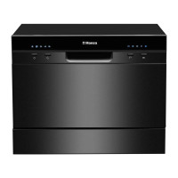Hansa Hansa dishwasher tabletop, 6sets, A+, 55cm, display, black (ZWM556BH)