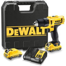 DeWALT drill/driver XR Li-Ion 12V battery 2x2A h 24Nm 400-1500rpm chuck 10mm ZP case 1.1kg (DCD710D2)