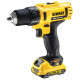 DeWALT Дриль-шурупокрут XR Li-Ion 12В акб 2х2А·год 24Нм 400-1500об/хв патрон 10мм ЗП кейс 1.1кг (DCD710D2)