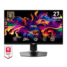 MSI Монітор MSI 26.5  MAG 271QPX-QD-E2 2xHDMI, DP, USB-C, Audio, OLED, 2560x1440, 360Hz, 0.03ms, DCI-P3 99%, AdaptiveSync, HAS, HDR400 (9S6-3CD89T-036)