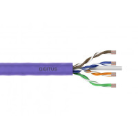 Digitus CAT 6 U-UTP installation cable, 250 MHz, AWG 23/1 Cca (LSZH-1), 305 m, Easy Pull Box, SX, Purple (DK-1615-VH-305)