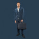 Tucano Fine laptop bag 15.6 /16 , blue (BFINE15-B)