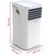 Ariston Portable Air Conditioner Mobis 8 16m2 on/off 8000BTU 2.6kW A/- R290 white (3381430)