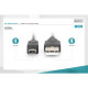 Digitus USB 2.0 connection cable, type A - mini B (5pin) M/M, 3.0m, USB 2.0 conform, bl (AK-300130-030-S)