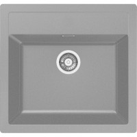 Franke Kitchen Sink Sirius tectonite, rectang., no drainboard, 560х530х200mm, bowl - 1, over-mounted, gray granite (143.0691.531)