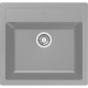 Franke Kitchen Sink Sirius tectonite, rectang., no drainboard, 560х530х200mm, bowl - 1, over-mounted, gray granite (143.0691.531)