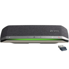 Poly Спікерфон Sync 40+ -M з адаптером BT700A, 3 x Bi-Mic, радіус 2,5 м, USB-A, USB-C, Bluetooth, сірий (77P36AA)