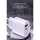 Зарядное устройство MadeInFuture MFS12 12W 1xUSB-A + 1xUSB-C + cable USB-A to Lightning White (MIF82823)