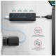 Концентратор AXAGON USB 3.1 to 4xUSB 3.0 black (HUE-C1A)
