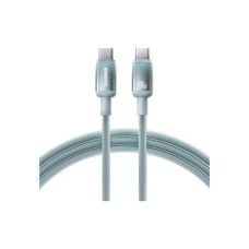 Дата кабель USB-C to USB-C 1.0m 100W blue-green Baseus (E0420700)