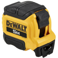 DeWALT Рулетка DeWALT COMPACT, 5мх28мм, з фіксатором змотування, АБС-пластик, магніт (DWHT38114-0)