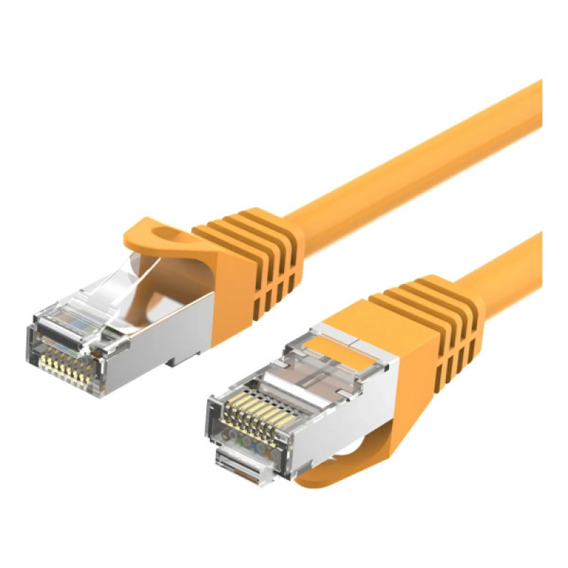 Патч-корд 10м, RJ-45 cat 6a S/FTP yellow Vention (VPC6SSTP-Y1000)