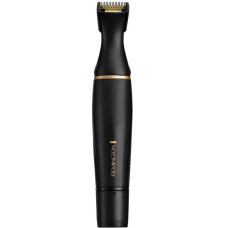 Remington trimmer T-Series for beard, mustache, edging, eyebrows, nose and ears, ААх1, vibration motor, nozzles-4, steel, black (NE7000)