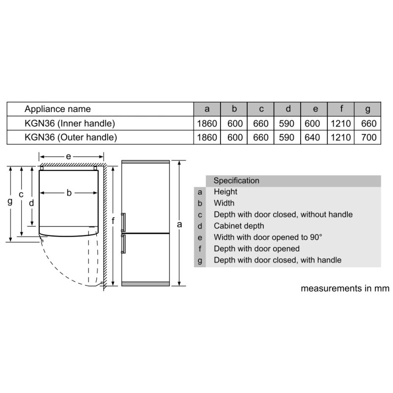 Siemens Холод. с нижн. мороз. камерой (KG39NAI306)