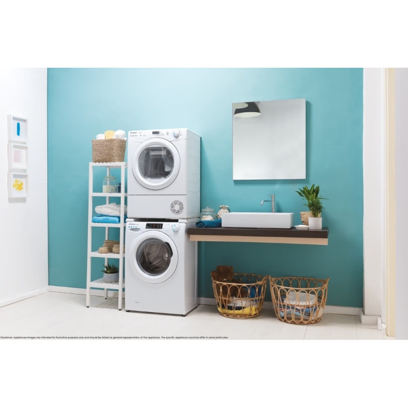 Candy Dryer heat pump, 8kg, A+, 58,5cm, white (CSEH8ELE-S)