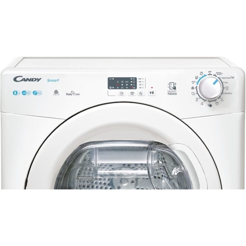 Candy Dryer heat pump, 8kg, A+, 58,5cm, white (CSEH8ELE-S)