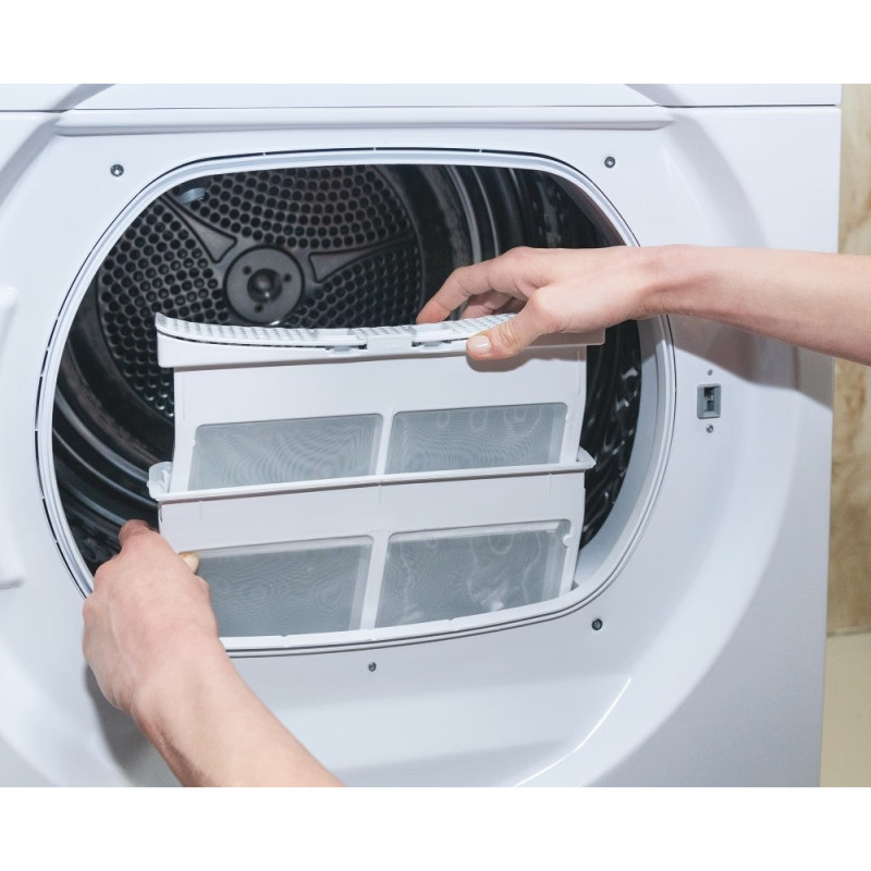 Candy Dryer heat pump, 8kg, A+, 58,5cm, white (CSEH8ELE-S)