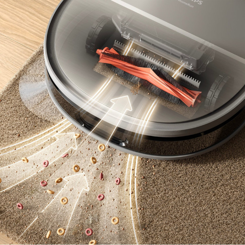 Philips Робот-пилосос Philips Series 9000, h=9.8см, вологе прибирання, конт пил -0.21л, вода -0.22л, автон. робота до 280хв, EPA 11, чорний-металік (XU9100/10)