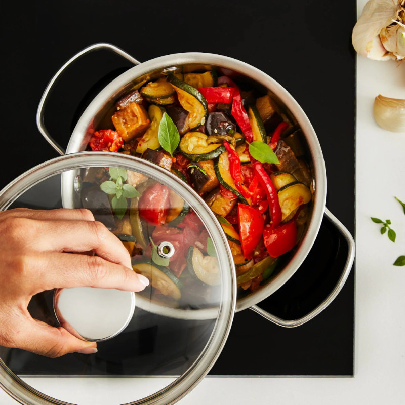 Tefal Tefal Minis Casserole with lid, 1.5 L, stainless steel, glass (H8744255)