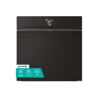 Gorenje Духова шафа  електрична, 77л, A+, TouchFree, дисплей, мультисист, Wi-Fi керування, піроліз, готув. на різн рівнях, чорний (BP6138B)